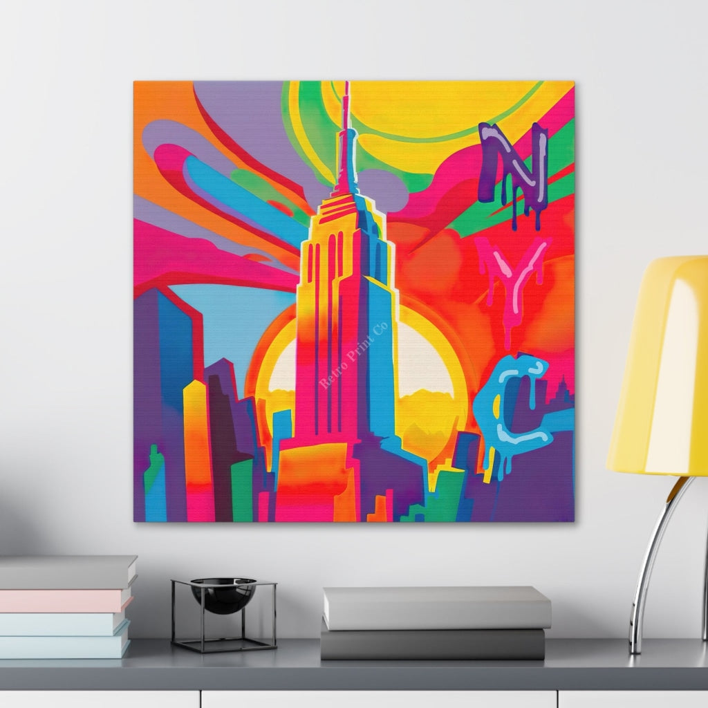 A Trip To New York City: Psychedelic Take On A Classic Canvas