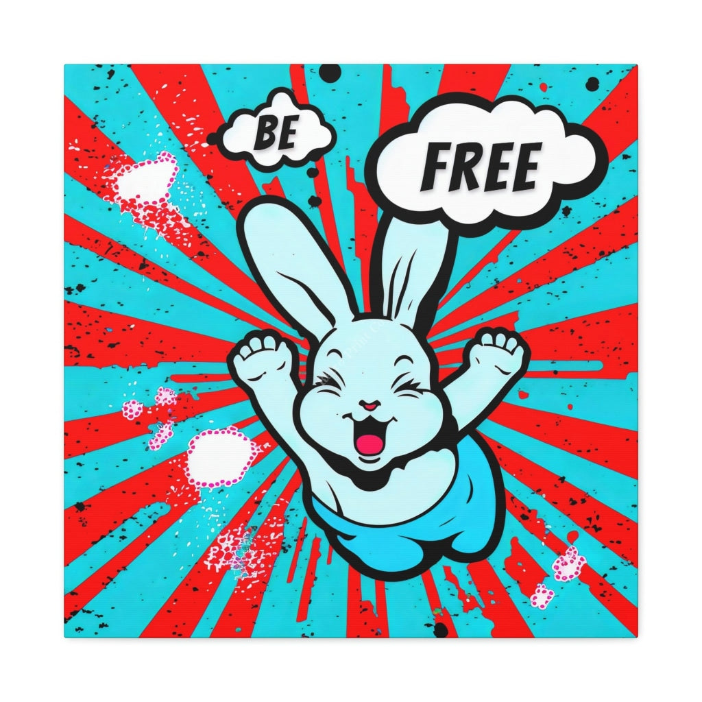 Be Free Bunny Canvas Gallery Wraps 24 X (Square) / Premium (1.25)