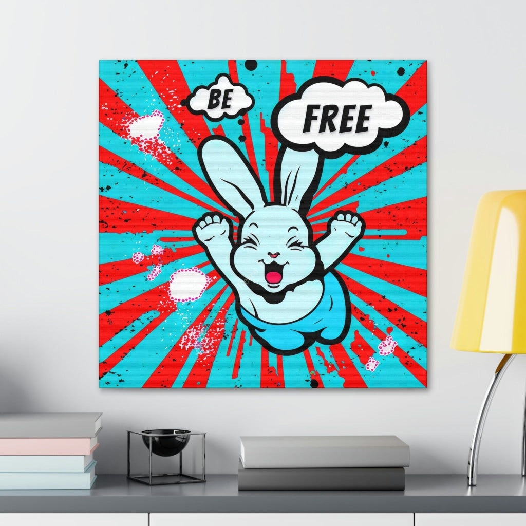 Be Free Bunny Canvas Gallery Wraps