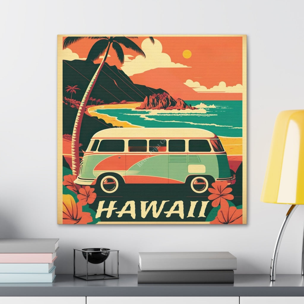 From The 60S To Paradise: Experience Hawaii In Vivid Color Canvas