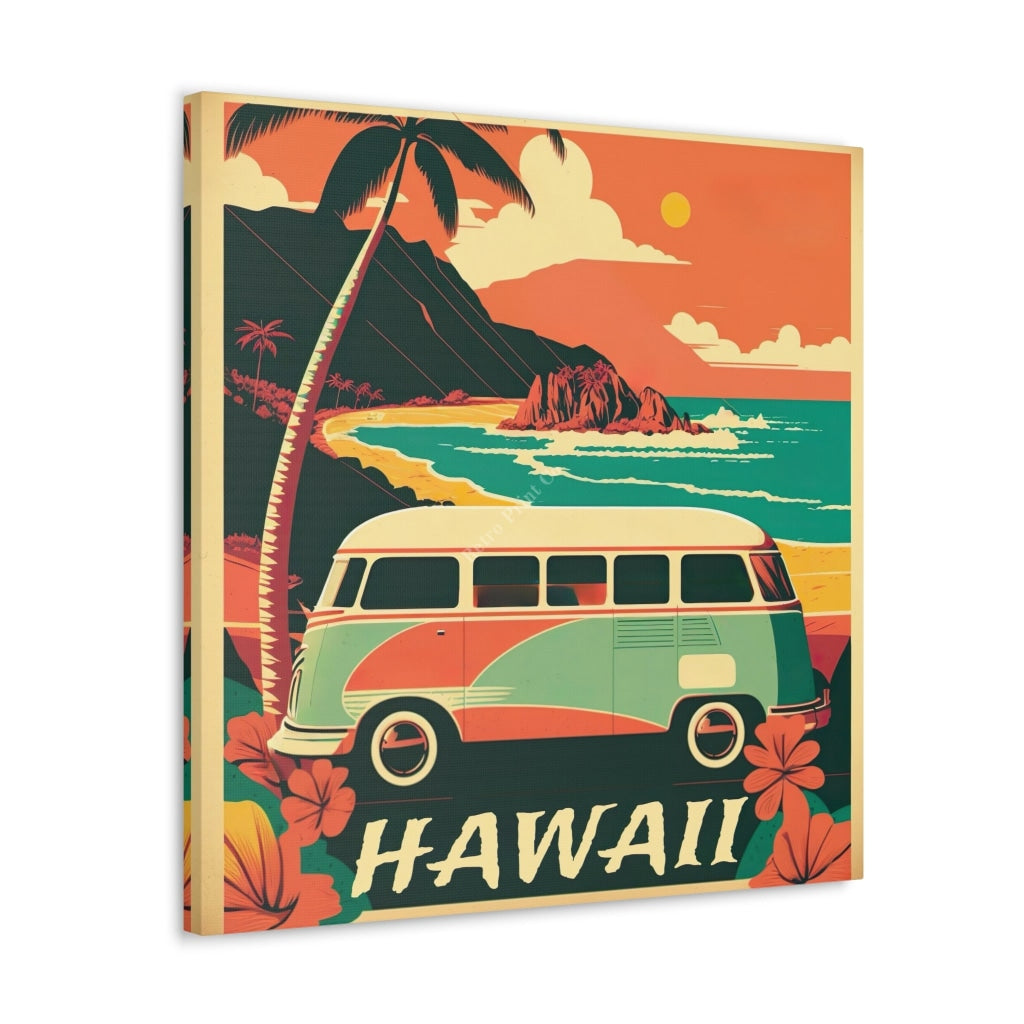 From The 60S To Paradise: Experience Hawaii In Vivid Color Canvas