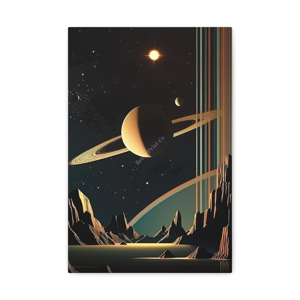 Journey To Saturn - Captivating Views Of The Ringed Planet 12 X 18 / Premium Gallery Wraps (1.25)