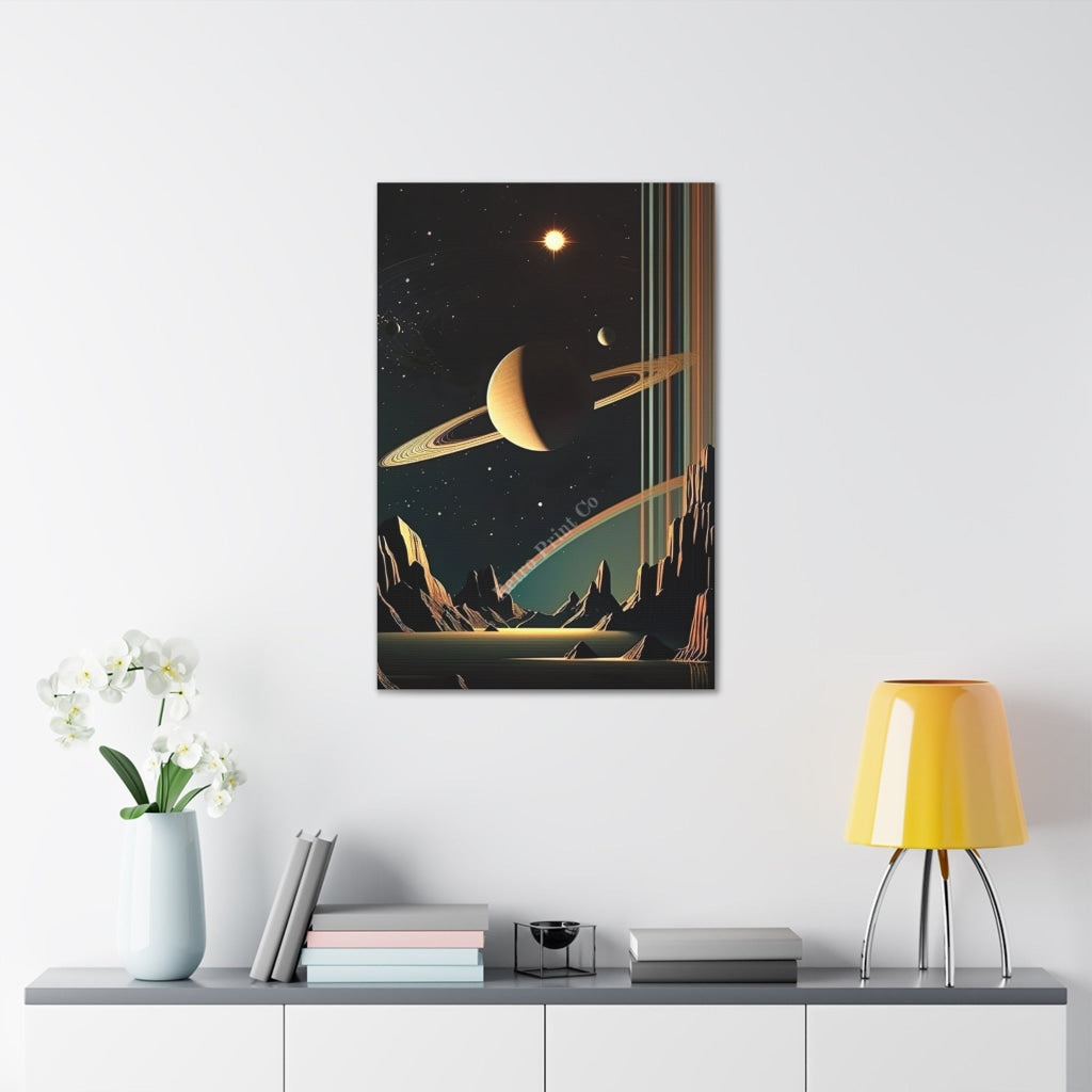 Journey To Saturn - Captivating Views Of The Ringed Planet Canvas