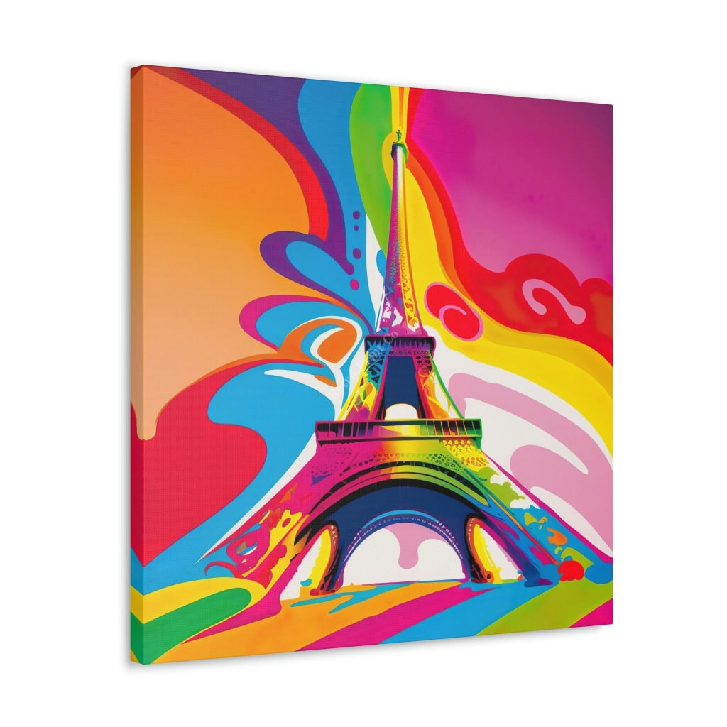 The Eiffel Tower Transformed: A Psychedelic Take On A Classic Canvas