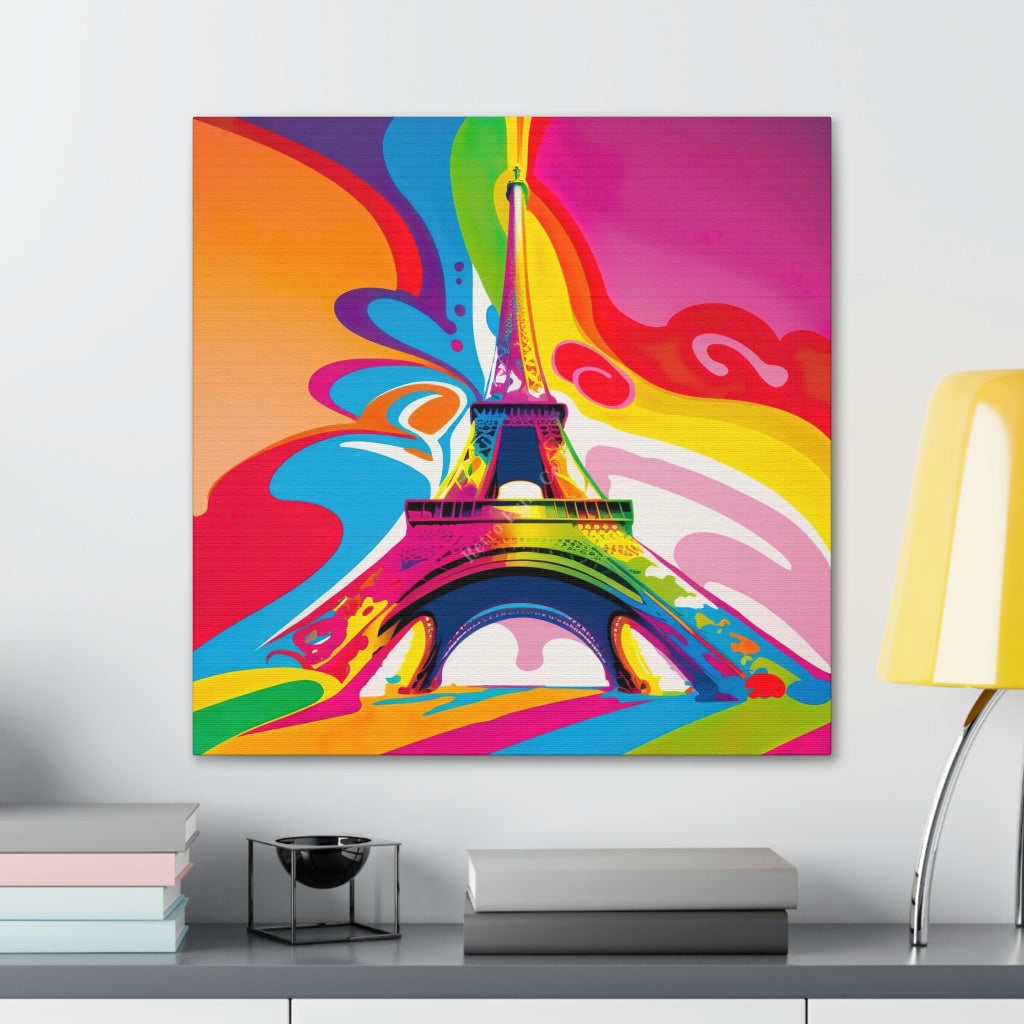 The Eiffel Tower Transformed: A Psychedelic Take On A Classic Canvas