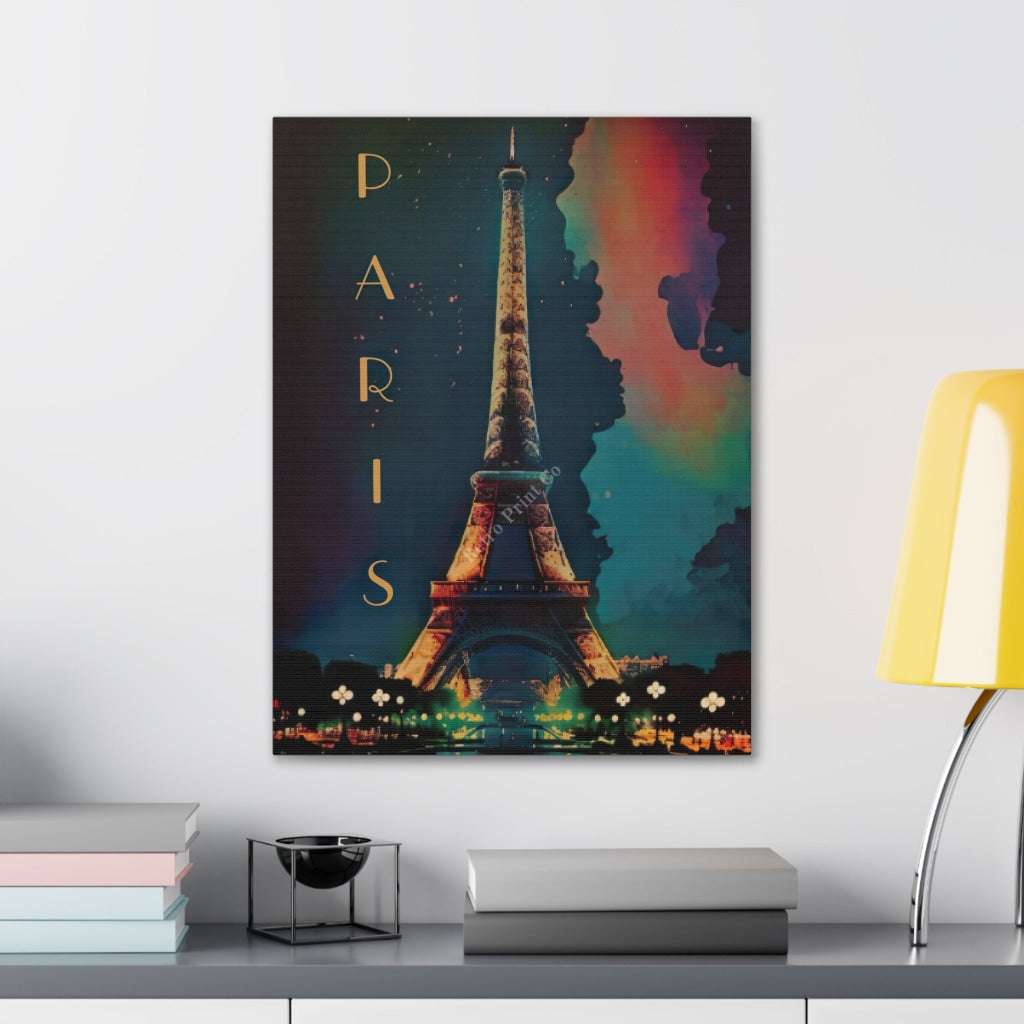 Discover The Magic Of Eiffel Tower - An Unforgettable Evening View! Canvas